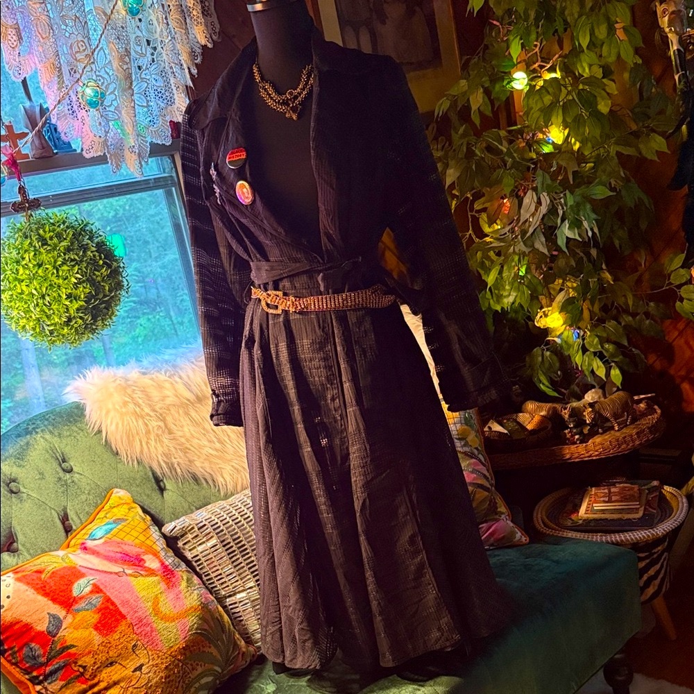 Elegant Black Trench Coat